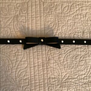 4 for 35 Bundle - Kate Spade Black leather Belt with Bow and Pearl Details